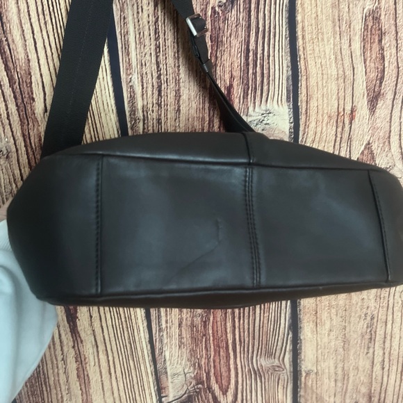 Coach Brown Camden Suede/Leather Mens Messenger Map Bag F70973 Great Condition - Picture 7 of 11